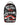Sprayground Branded Bandit Backpack, black checkerboard backpack covered in white and red graffiti tags, front view