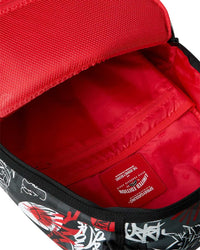 Sprayground Branded Bandit Backpack, interior lining and compartments