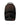 Sprayground Brown Check Ghost Drip Backpack, brown check fading to black with glossy graffiti shark mouth, front view