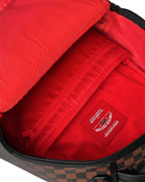 Sprayground Brown Check Ghost Drip Backpack, interior lining