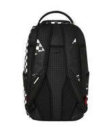 Sprayground Canvas Chaos Backpack, back view showing padded shoulder straps