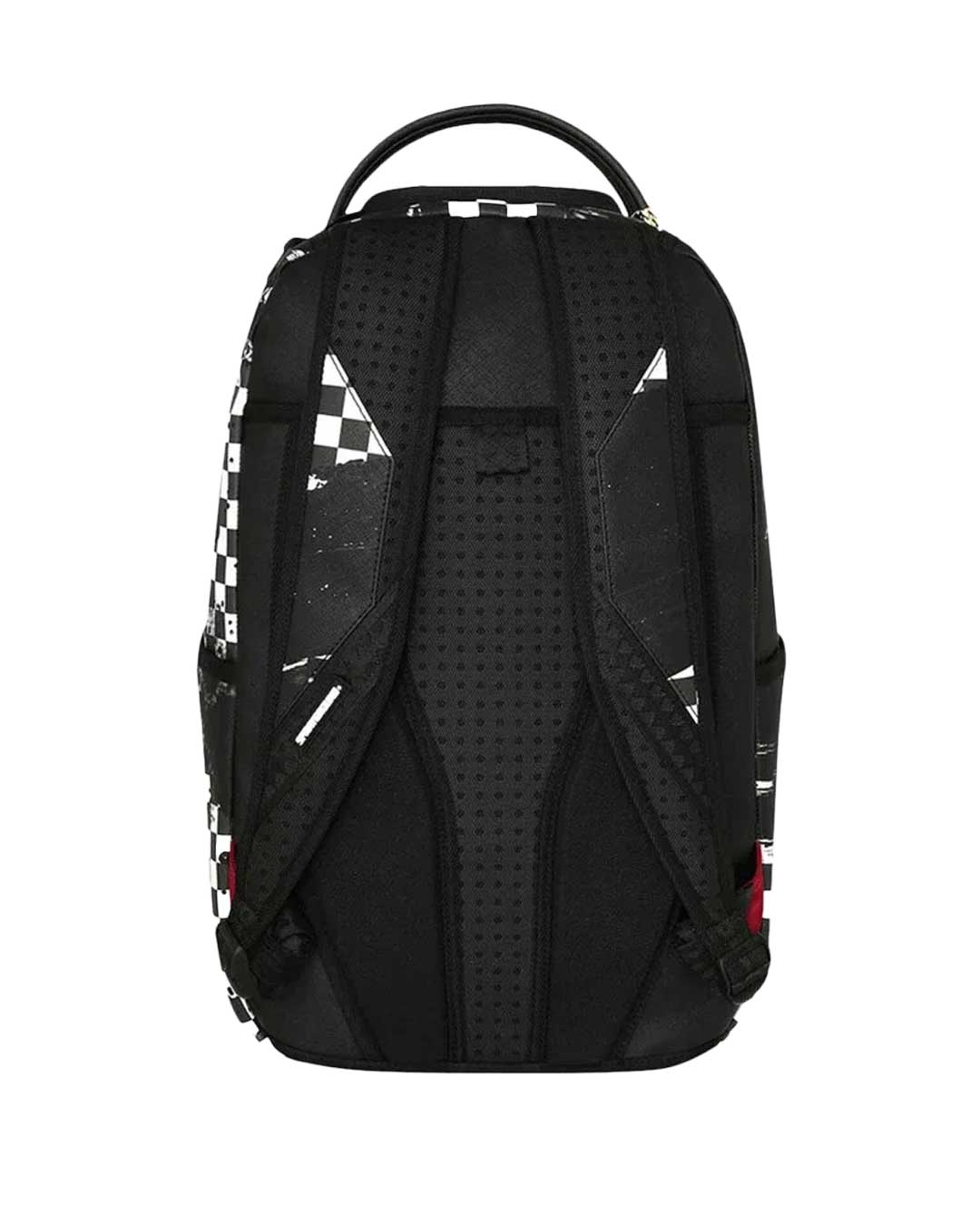 Sprayground Canvas Chaos Backpack, rear panel detail
