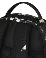 Sprayground Canvas Chaos Backpack, close-up of the top carry handle