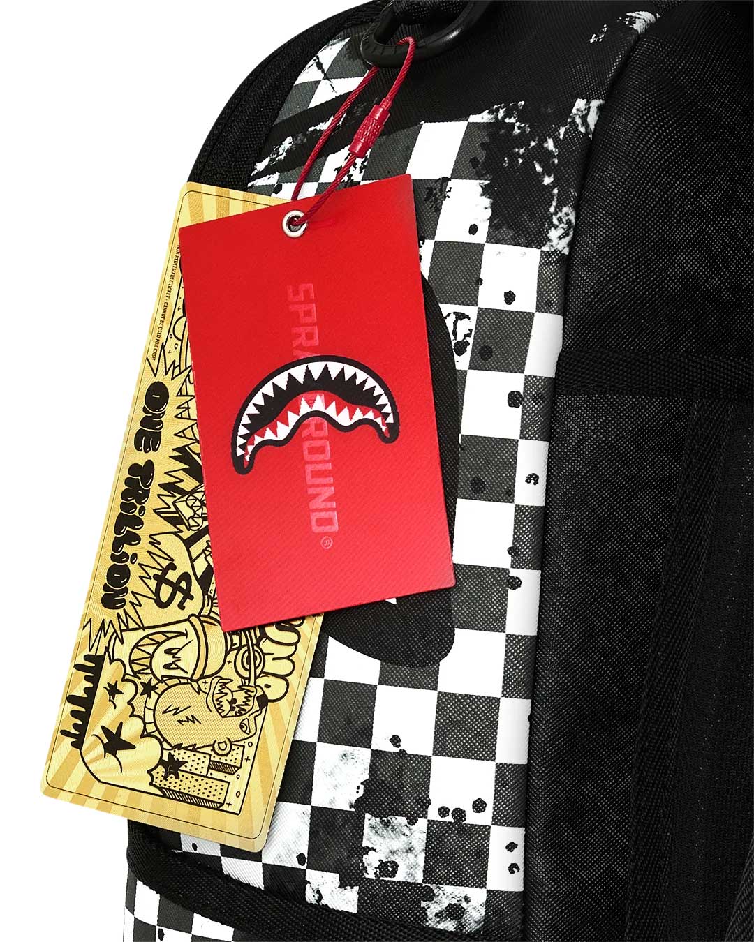 Sprayground Canvas Chaos Backpack, Sprayground hang tags