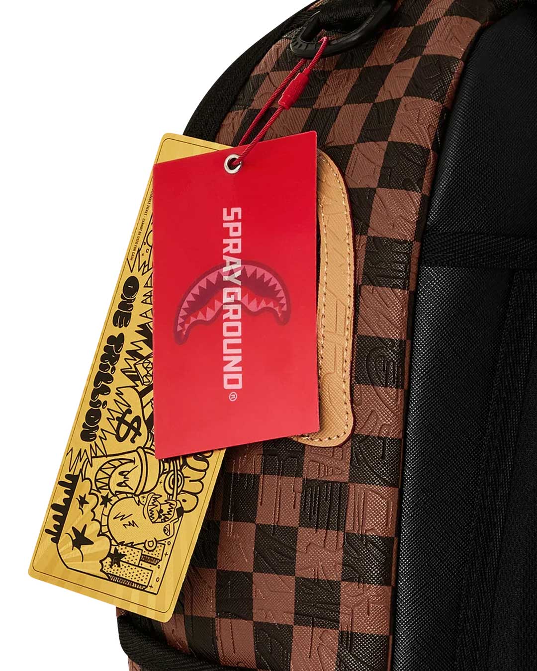 Sprayground Chess Not Checkers Backpack, Sprayground hang tags