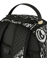 Sprayground Crazy Thoughts Backpack, top handle detail
