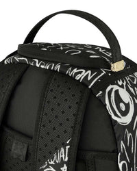 Sprayground Crazy Thoughts Backpack, top handle detail