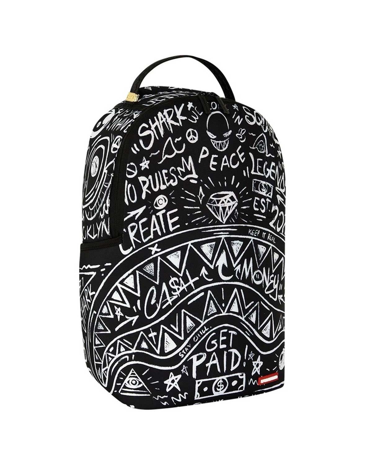 Sprayground Crazy Thoughts Backpack, side view