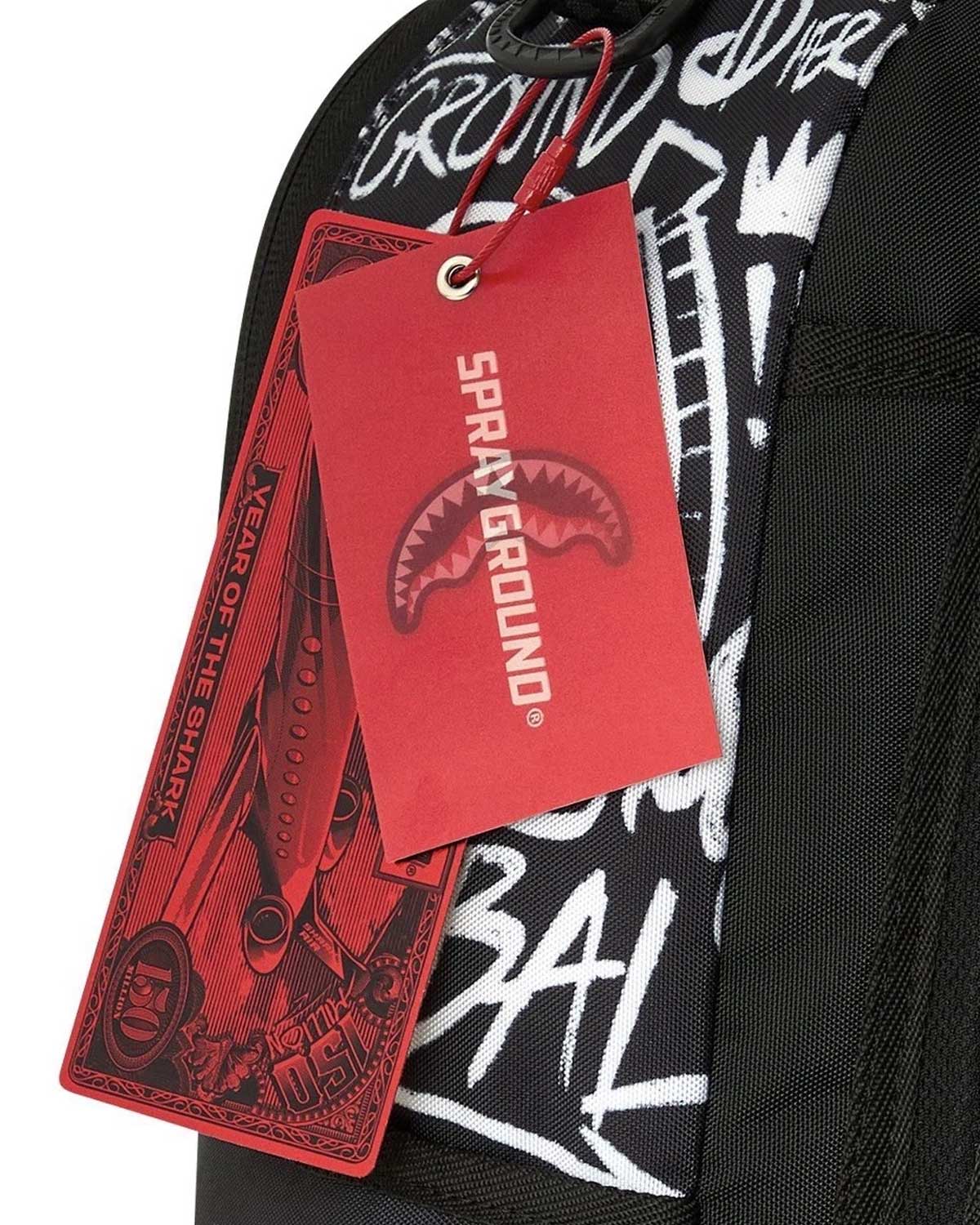 Sprayground Crazy Thoughts Backpack, Sprayground hang tag