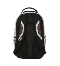 Sprayground Cream and Brown Tear Check Backpack