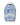 Sprayground Depth Of Sketch Backpack, notebook-paper print with blue ballpoint anime sketch and pen-drawn shark mouth, front view