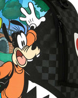 Sprayground Disney Goofy Being Goofy Backpack, close-up of the printed graphic detail
