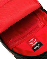 Sprayground Disney Goofy Being Goofy Backpack, detail of the red shark mouth panel