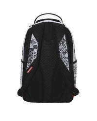 Sprayground Doodles Over Math Homework Backpack, back view