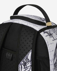 Sprayground Doodles Over Math Homework Backpack, top handle detail
