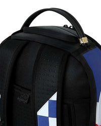 Sprayground First Place Chase Backpack, close-up of the top carry handle