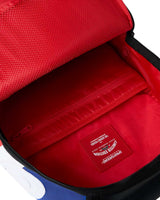 Sprayground First Place Chase Backpack, detail of the red side panel