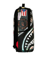 Sprayground Jon Z Burned Disc Backpack black, side profile view