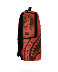 Sprayground Jon Z Tattoos Backpack red, side profile view
