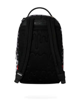 Sprayground Kahuku Niho Mano Backpack, back view showing padded shoulder straps