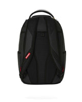 Sprayground Lux Black Ghost Drip Backpack, back view