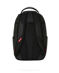 Sprayground Lux Black Ghost Drip Backpack, back view