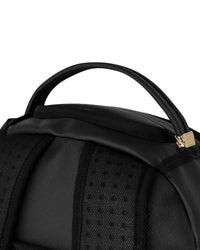 Sprayground Lux Black Ghost Drip Backpack, top handle detail