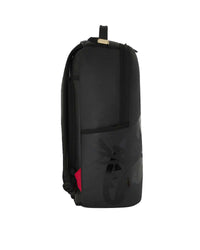 Sprayground Lux Black Ghost Drip Backpack, side view