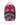 Sprayground Marvel Storm Wanted Posters Backpack, pink poster grid of Storm portraits with spray-painted shark mouth, front view