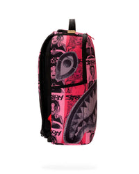 Sprayground Marvel Storm Wanted Posters Backpack, side profile view