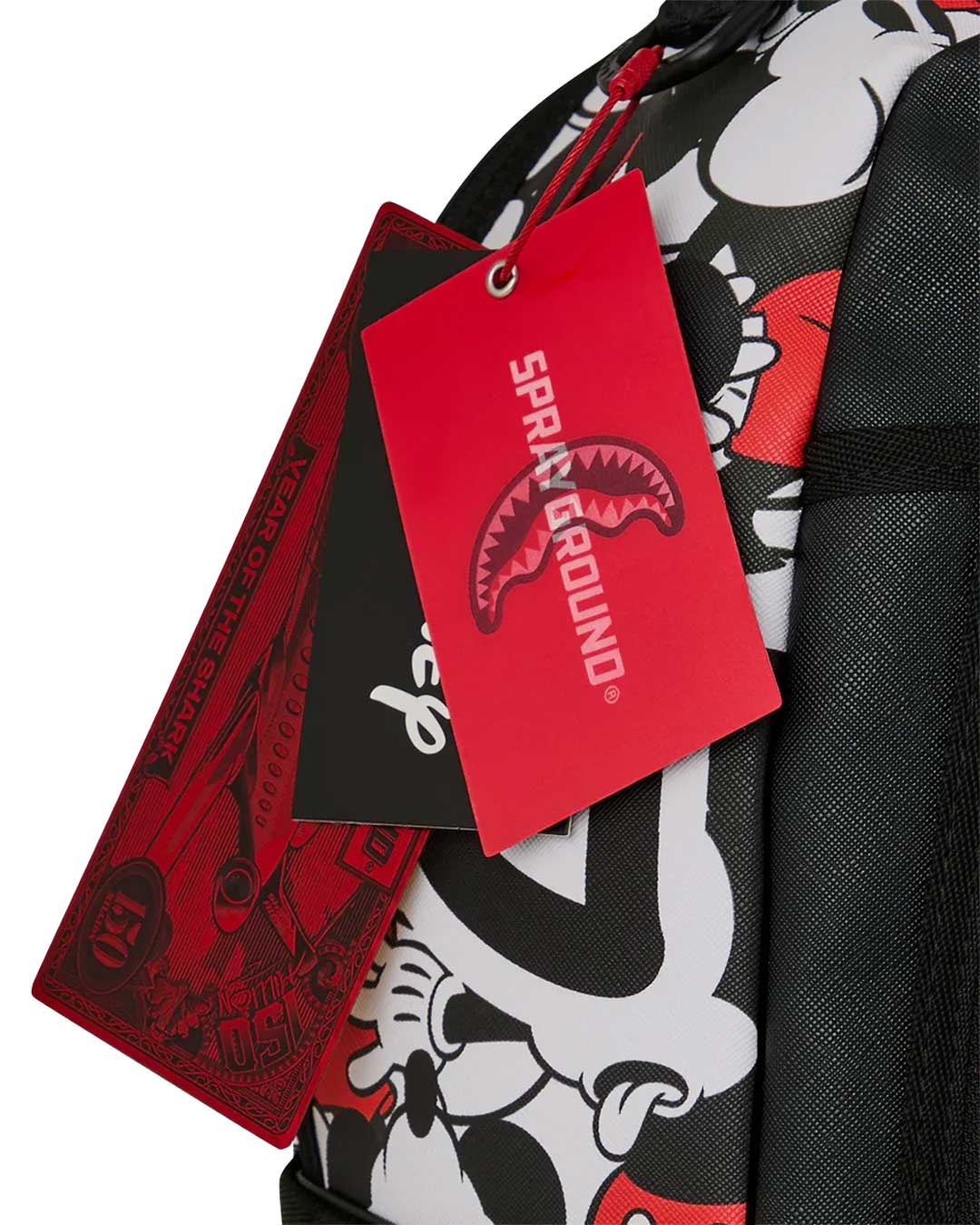 Sprayground Mickey Mouse Crammed Disney Backpack, Disney and Sprayground hang tags