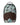 Sprayground Money Banks Backpack, backpack with photo-real cash stack print and brown checkerboard shark mouth, front view