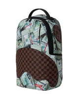 Sprayground Money Banks Backpack, side profile view