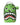 Sprayground Money Bear Doodle Backpack green, green sketchbook-scribble backpack drawn as a doodled bear face, front view