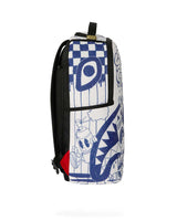 Sprayground Money Boys Poster Doodle Backpack, side profile view