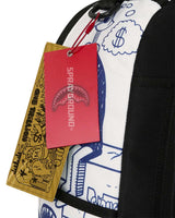 Sprayground Money Boys Poster Doodle Backpack, Sprayground hang tag