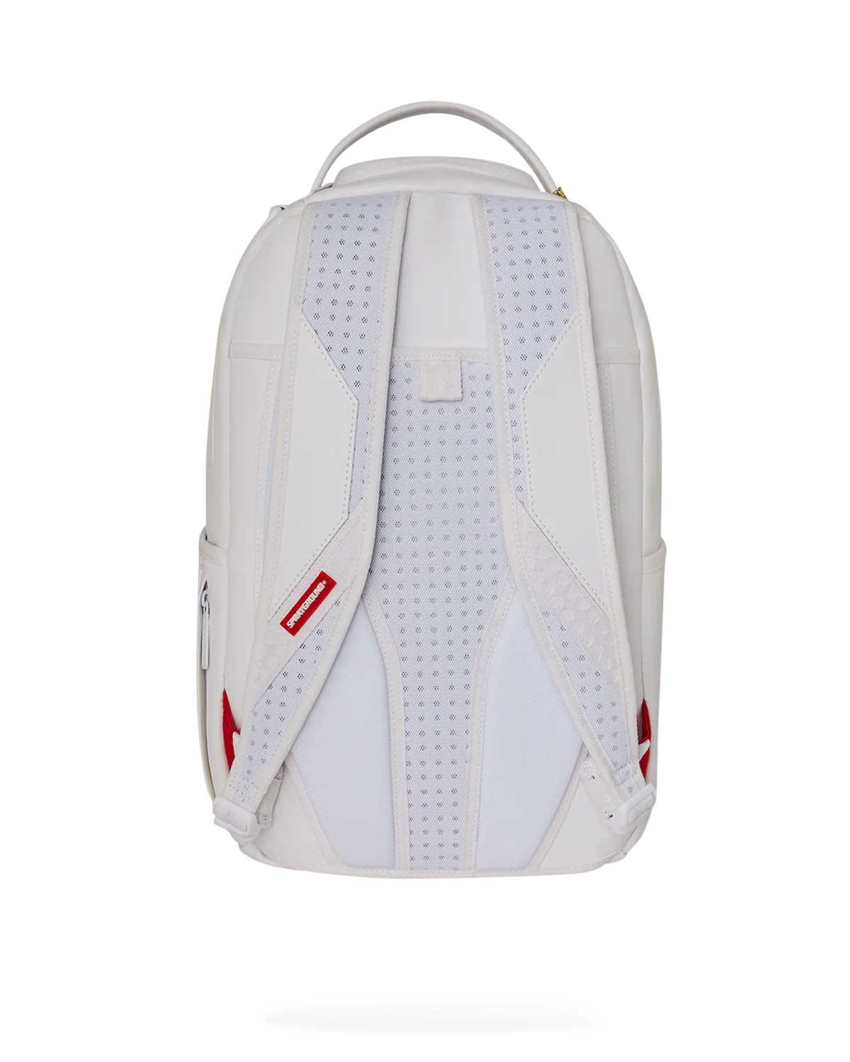 Sprayground Money Trick Backpack White, back view