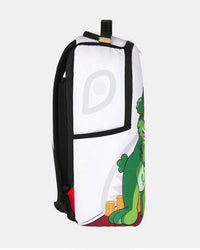 Sprayground Moneybear Stash Backpack white, side profile view