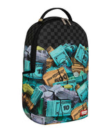 Sprayground Monopoly Money Stacks Backpack, right side view