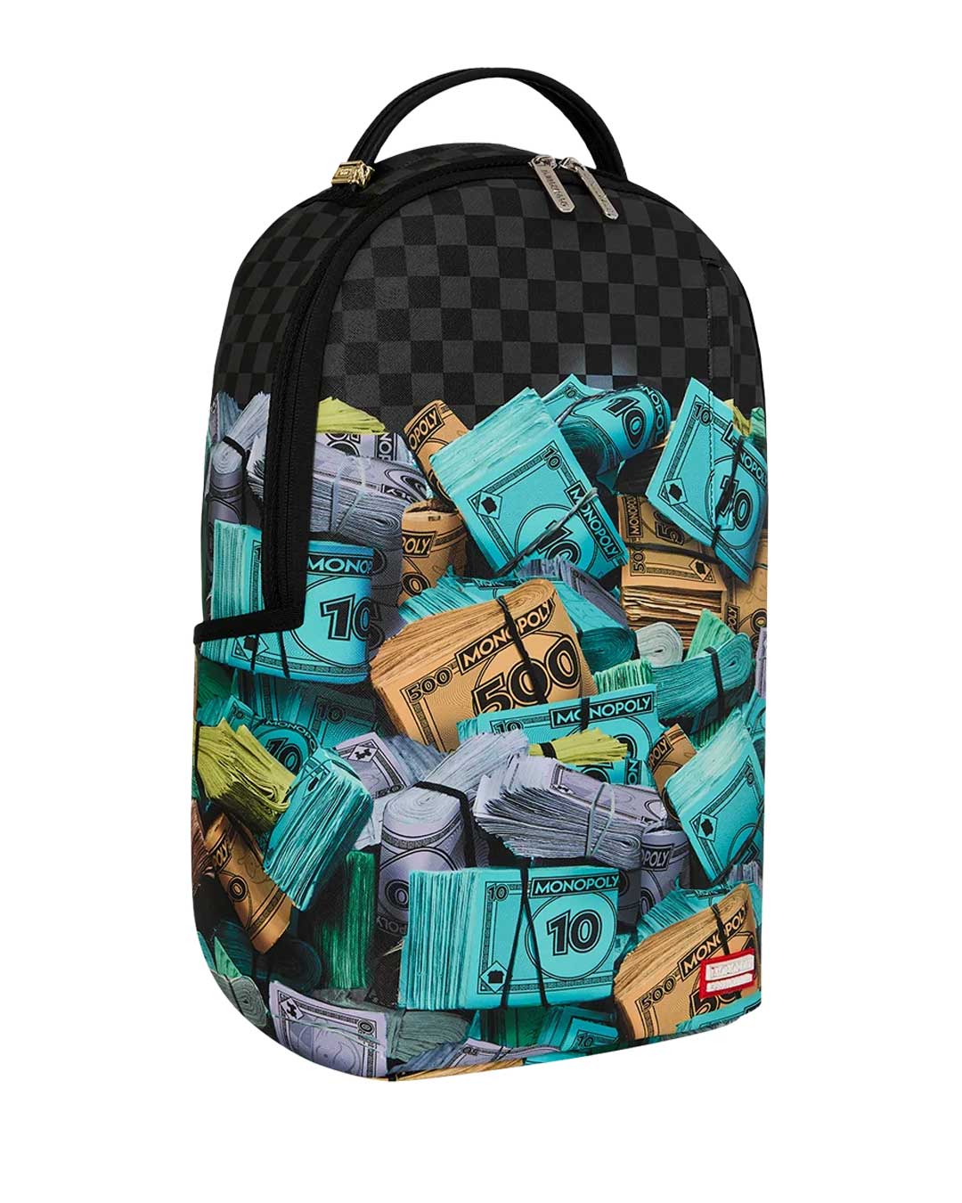 Sprayground Monopoly Money Stacks Backpack, right side view