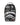 Sprayground NYBG Bronx Vibes Backpack, black backpack with white graffiti and rose print and sprayed shark mouth, front view