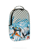 Sprayground Naruto vs Sasuke Backpack, side profile view