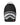 Sprayground Noir Fang Backpack, blacked-out tonal checkerboard backpack with silver-grey shark mouth, front view