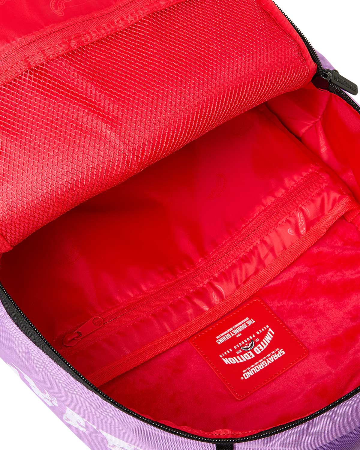 Sprayground One Piece Gear 5 Stencil Backpack, interior lining