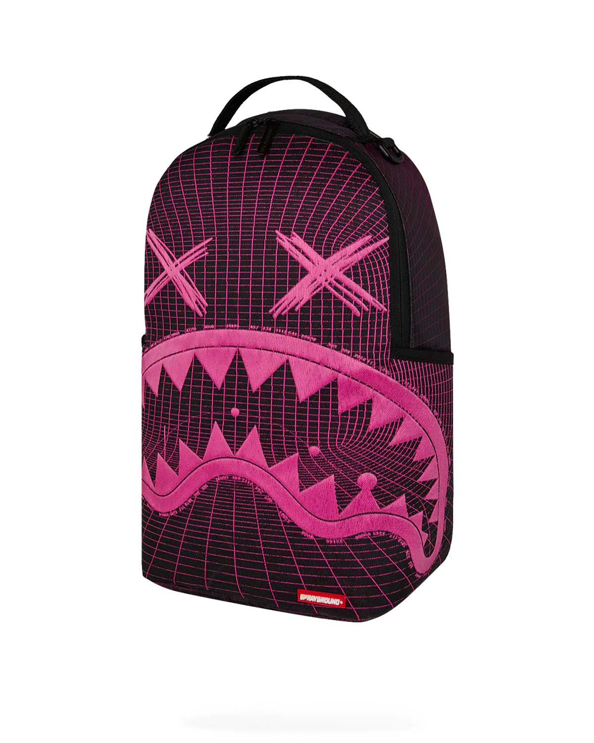 Sprayground Party Shark Fiber Optics Backpack, alternate front view
