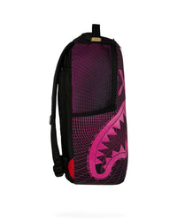 Sprayground Party Shark Fiber Optics Backpack, side profile view