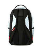 Sprayground Peanuts Snoopy Jams Backpack blue, back view showing padded shoulder straps