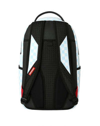 Sprayground Peanuts Snoopy Jams Backpack blue, back view showing padded shoulder straps