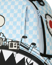 Sprayground Peanuts Snoopy Jams Backpack blue, close-up of the zipper pull