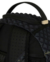 Sprayground Pyramid Stencil Shark Backpack Black, top handle detail